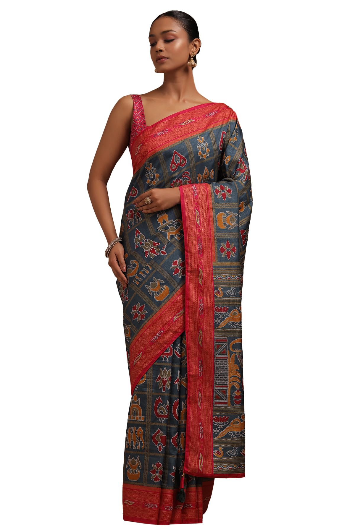 Soch Women Dola Silk Ethnic Motifs Saree