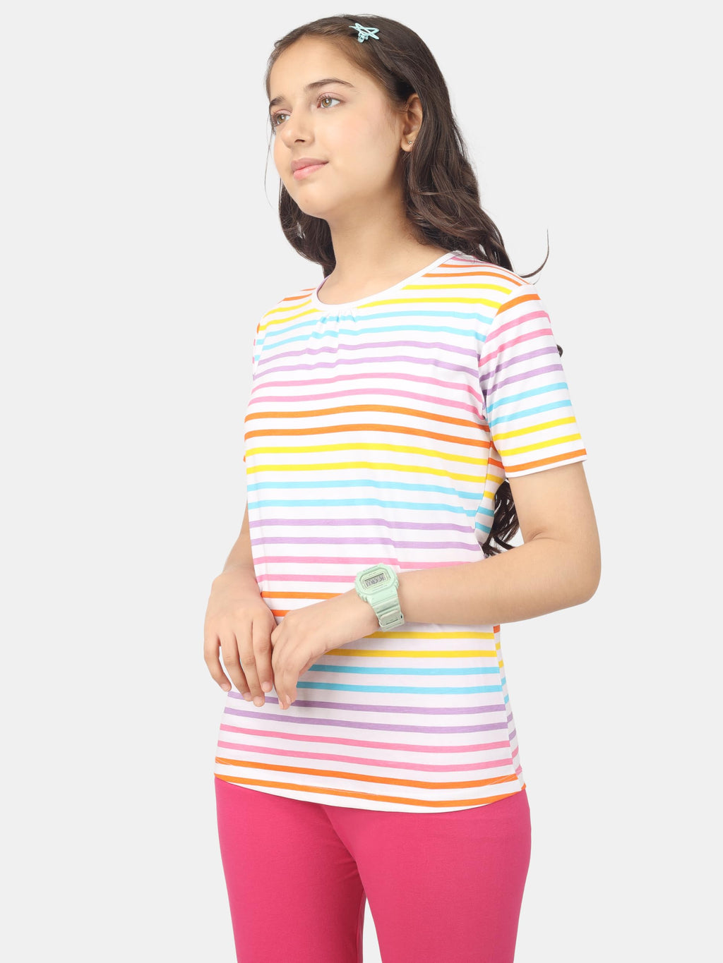 KYDA KIDS Antibacterial Girls Cotton Tshirt