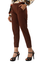 Digital Shopee Women Cotton Trouser Pant Regular Fit For Office School Formal Casual Daily Use Brown