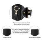 Vlando Travel Jewelry Case for Women, Travel Essential, Travel Must Haves Jewelry Travel Organizer for Girls, Christmas Gifts fo