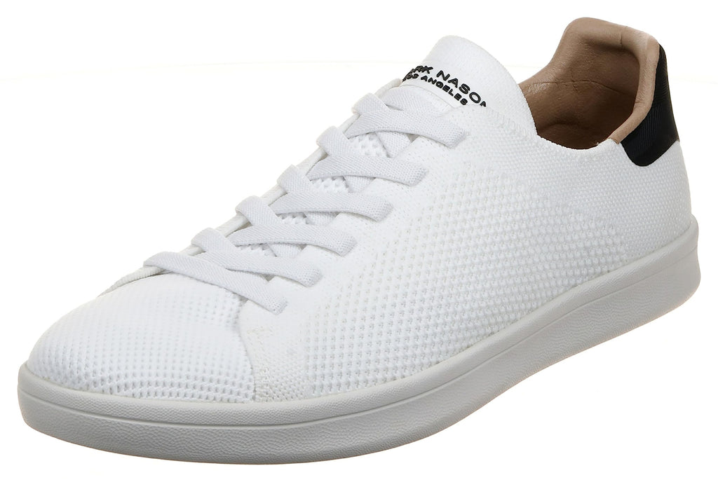 Mark Nason Men's Classic Cup-Bryson Sneaker, White/Black, 8
