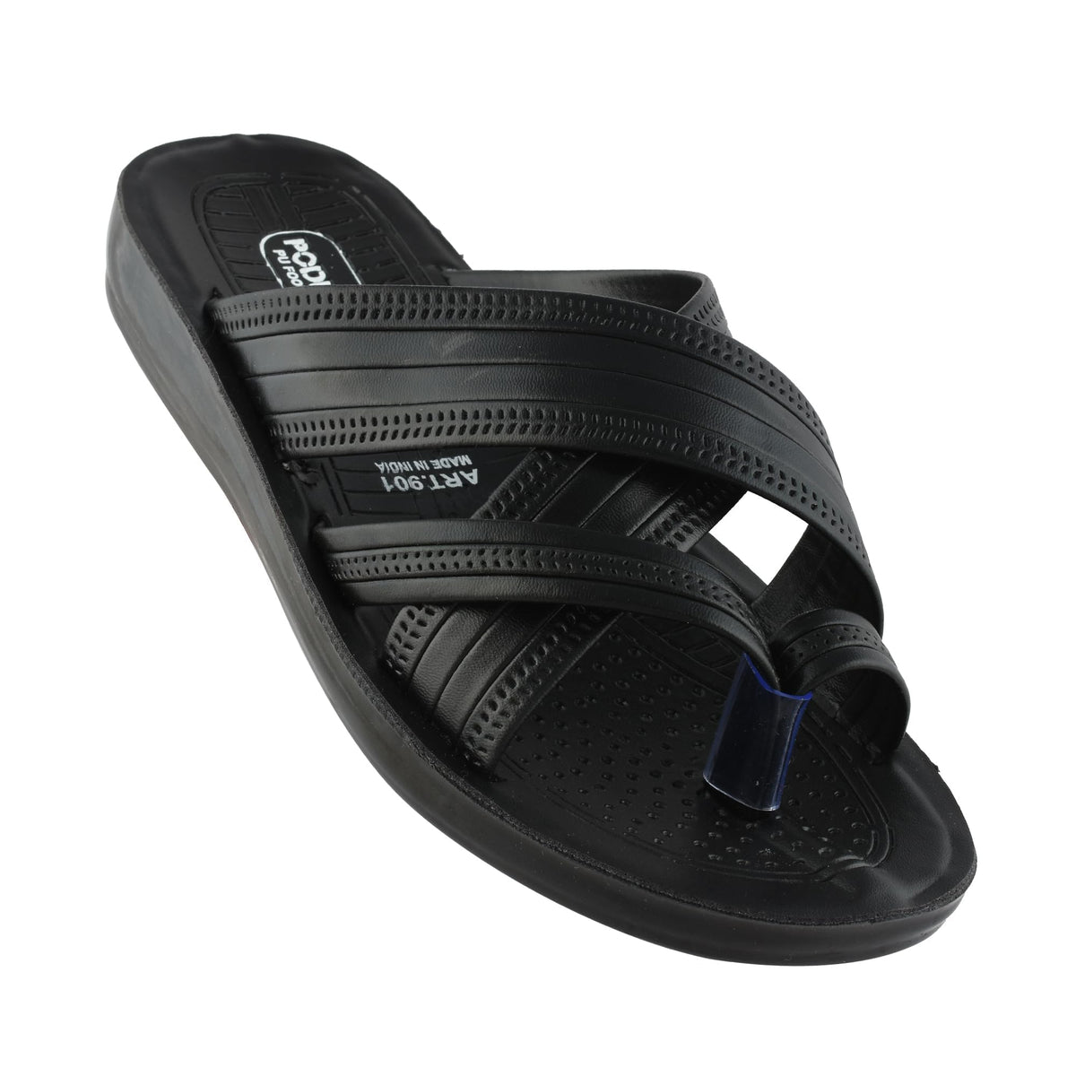 Poddar Toe Ring CrossStrap Sandals & Slippers for Men | NonSlip AntiSkid Sole | Walking & Daily Use | Kolhapuri Style 7