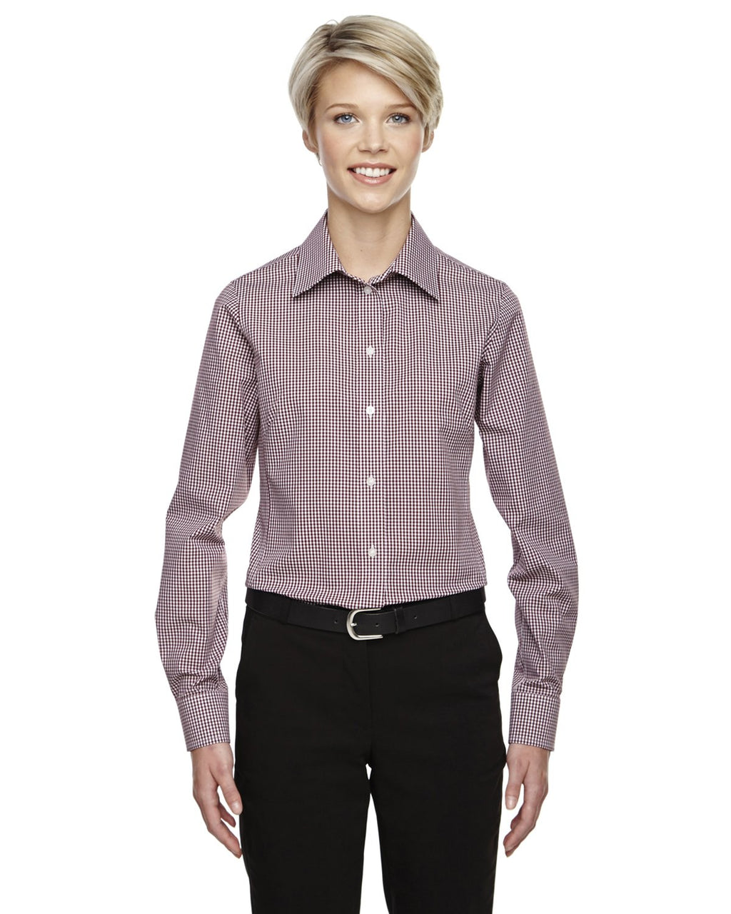 Ladies crown Woven collectioningham check - SILVER - S(D0102H7YP7T)
