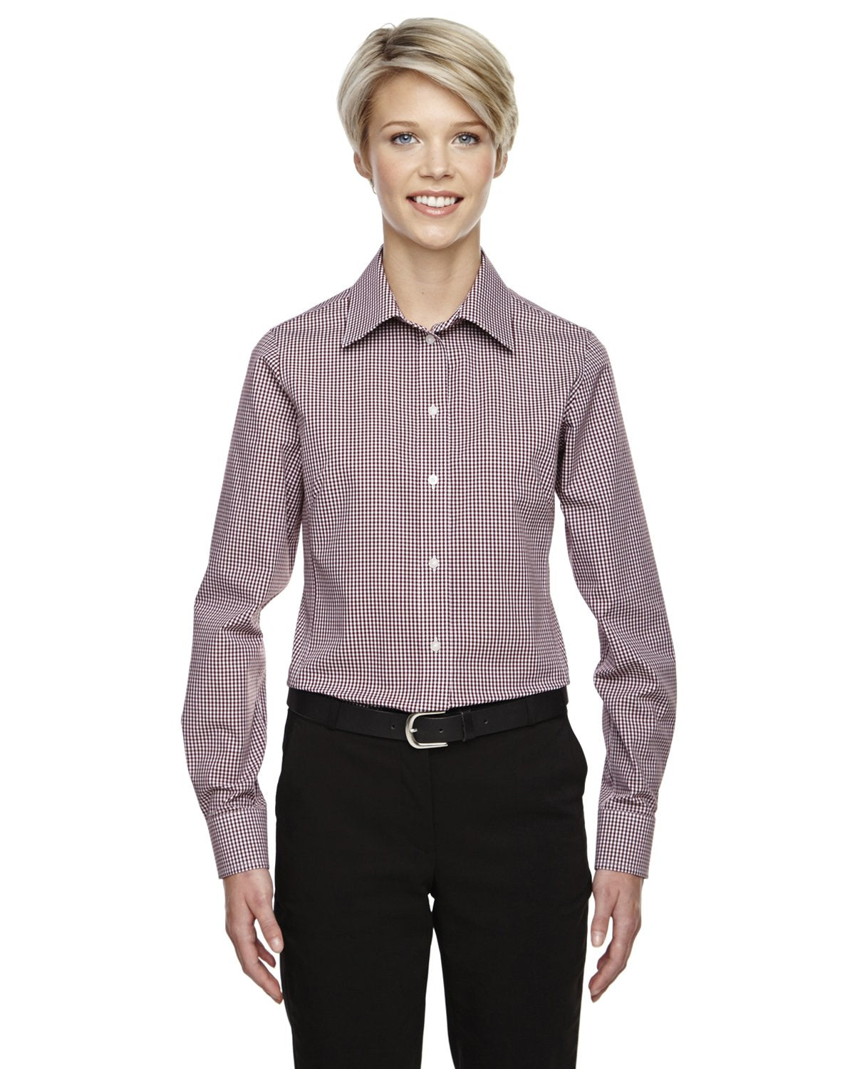 Ladies crown Woven collectioningham check - SILVER - S(D0102H7YP76)
