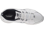 New Balance Men's 608 V5 Casual Comfort Cross Trainer, White/Navy, 11 X-Wide