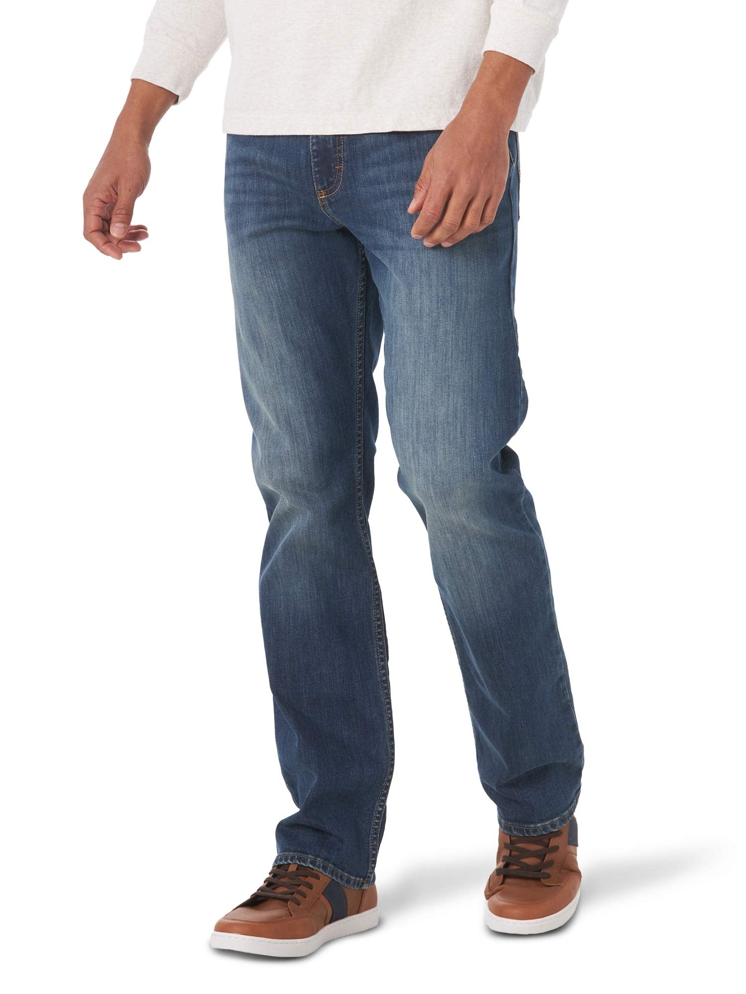 Wrangler Authentics Men's Slim Fit Straight Leg Jean, Dusk, 36W x 30L