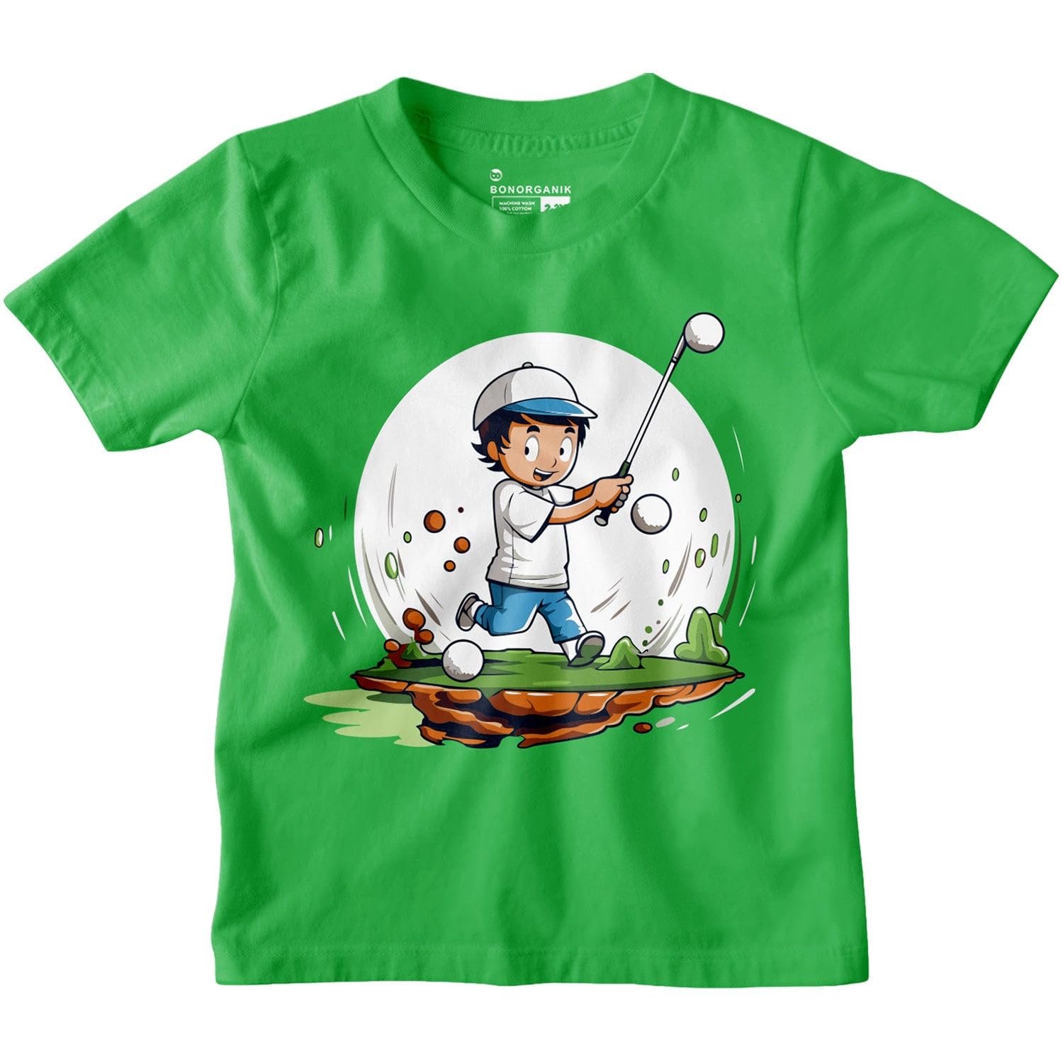 Bon Organik Boys Regular Fit T-Shirt (BON15058_Multi