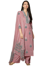 ANNI DESIGNER Womens Rayon Viscose Printed Straight Kurta with Pant & Dupatta (Belagavi Purple-VKS01_XL_Purple_X-Large)