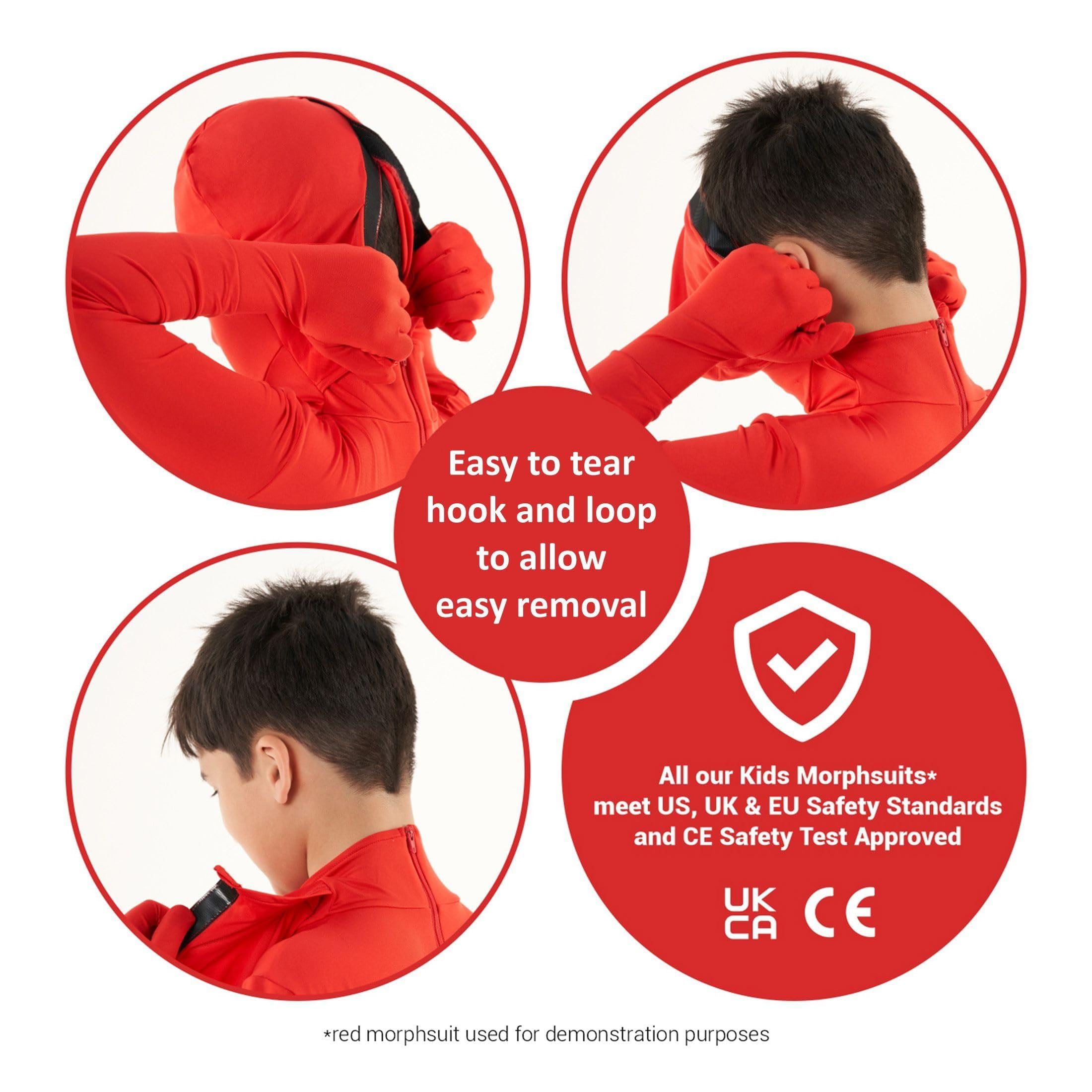 Morphsuits Kids Black Bodysuit Costume, Black Full Body Suit Halloween, All Black Costume Morph Suit Boys, Full Body Black Suit