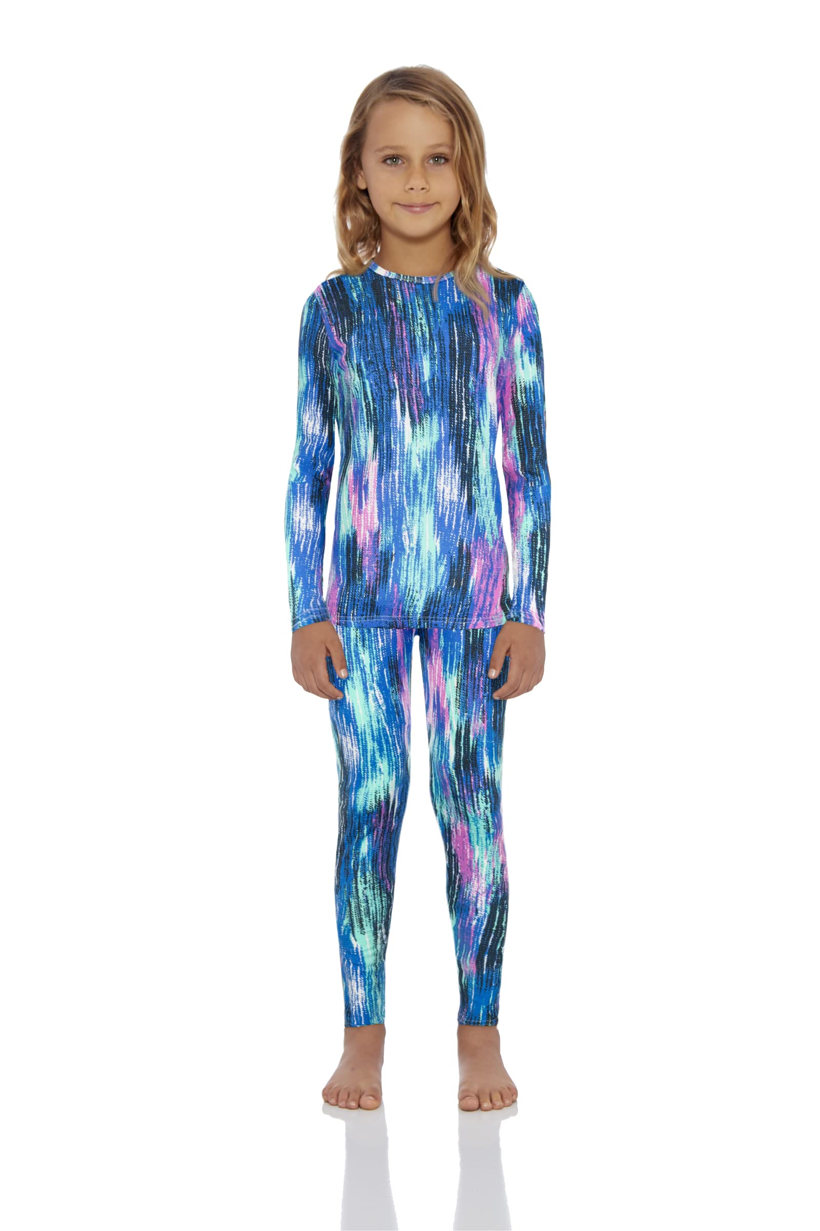 Rocky Thermal Underwear For girls (Thermal Long Johns Set) Shirt & Pants, Base Layer wLeggingsBottoms SkiExtreme cold (Rope - Sm