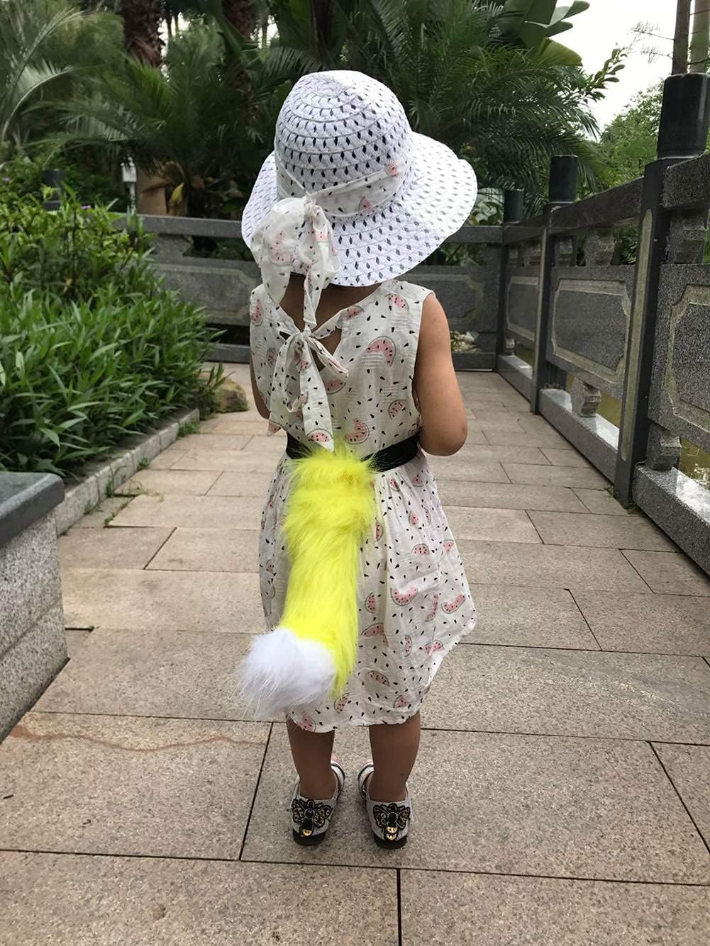 BANLAN Faux Fur Fox Costume Cat Tail Cosplay Halloween Christmas Party Costume One Size