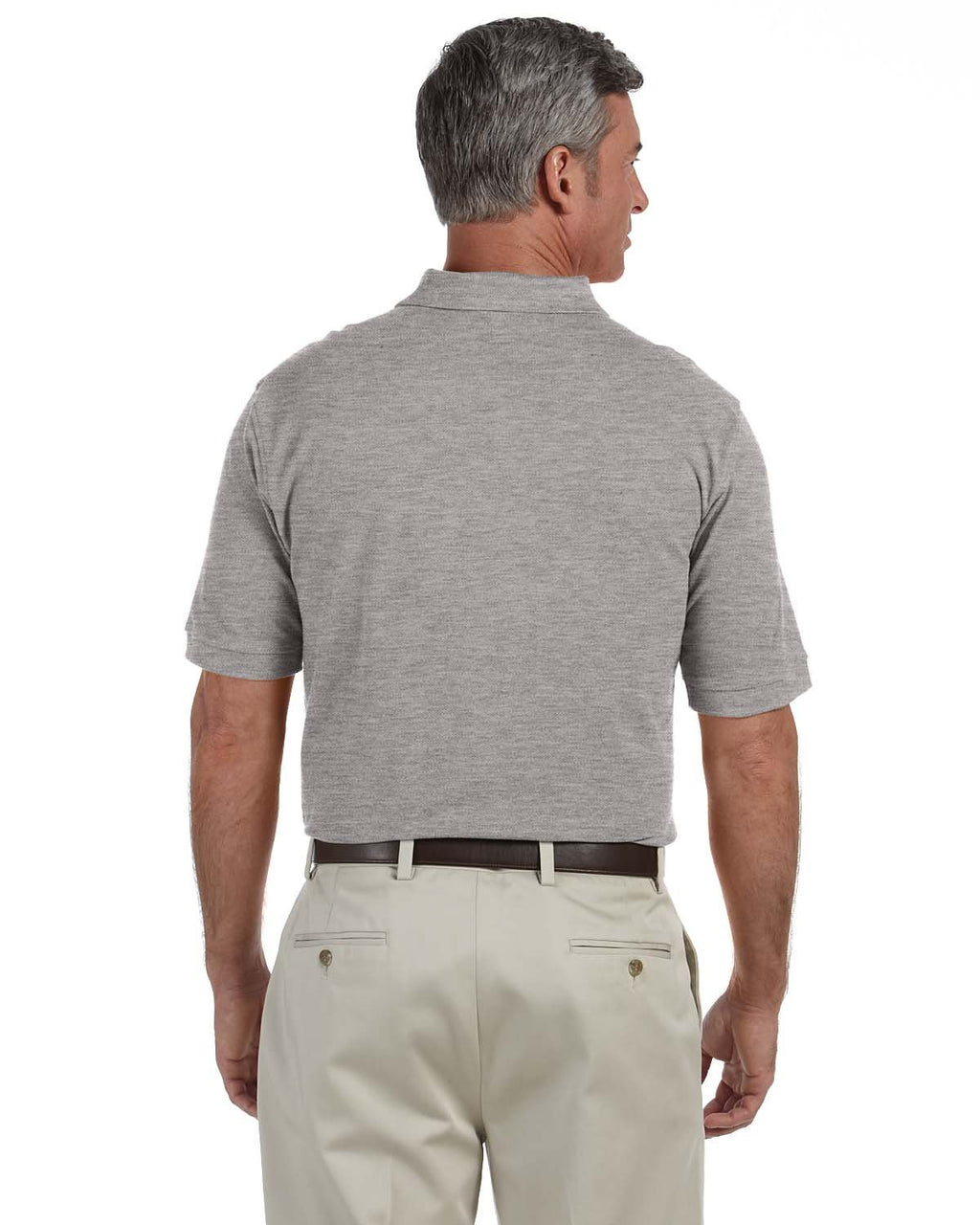 Mens Tall 6 oz Ringspun cotton Piqu Short-Sleeve Polo - BLAcK - XLT(D0102H7Y52X)