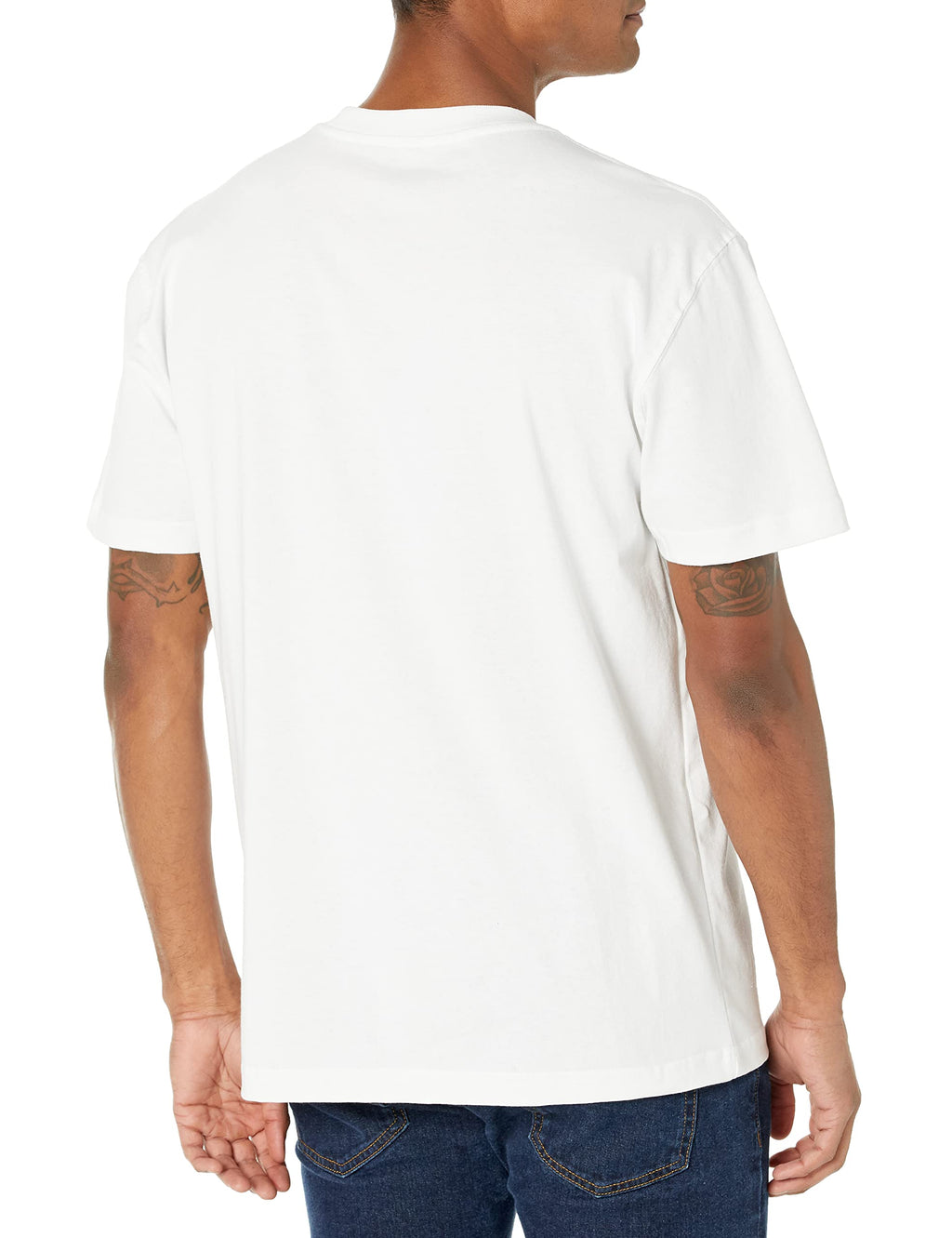Dickies mens Heavyweight Crew Neck Short Sleeve Tee Henley Shirt, White, XX-Large US