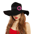 Boao 8 Pieces 80s Party Plastic Fashion T Shirt Clips Silk Scarf Ring T-shirt Tie Clips for Halloween Women Fashion Round Circle