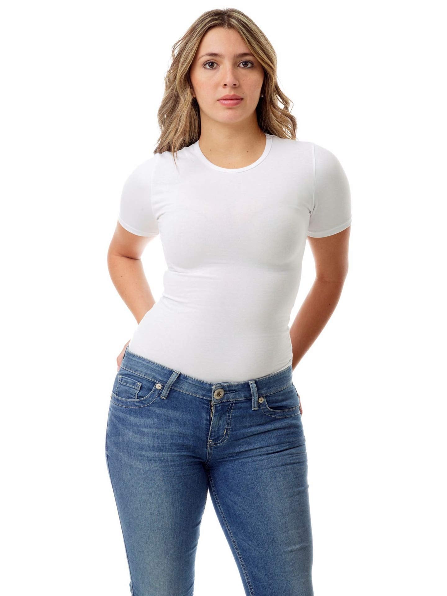 Anni Desinger Womens White Pure Cotton Regular Fit T-Shirt (GIRL T SHIRT WHITE_S)