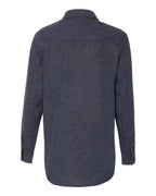 Burnside Ladies' Solid Flannel Shirt L DENIM