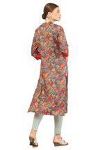 Soch Blue Rayon Printed Kurta