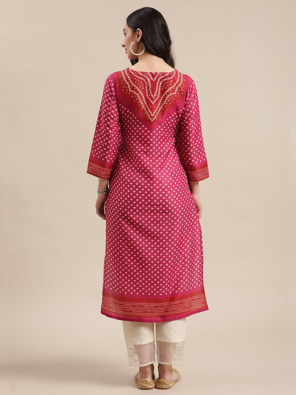 Varanga Women'S Silk Kurta Set (Nv_Kkur16-M_Magenta_M), Regular Fit
