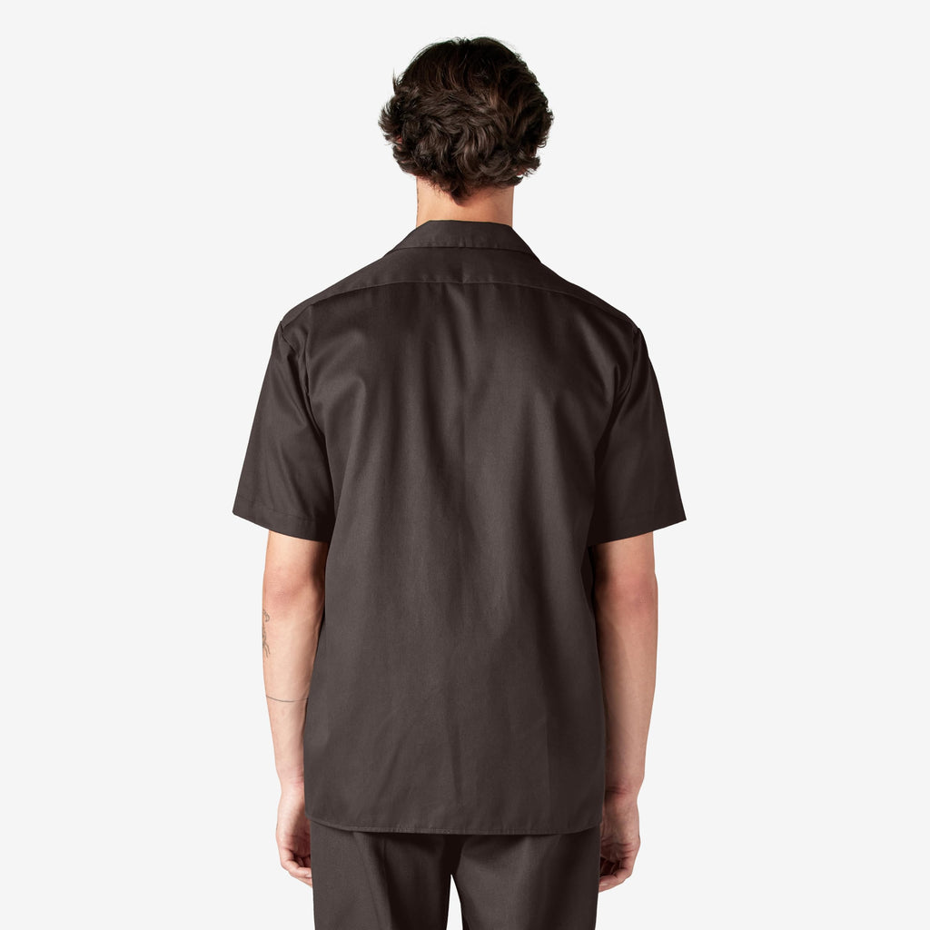 Unisex Short-Sleeve Work Shirt - BLAcK - S(D0102H7MFcP)