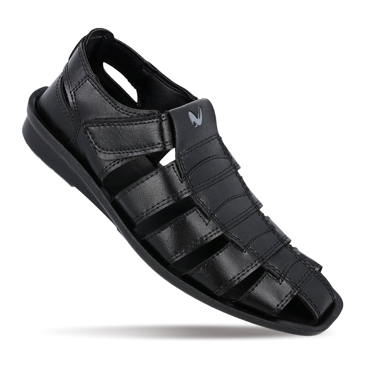 Walkaroo Mens Casual Sandals|Open Toe Casual Walking Sandals,Adjustable Back Strap, Leather Look Synthetic Upper, Cushioned Foot 6