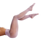 Frola Oil Shiny Stockings Pantyhose 360Seamless Crotch High Waist Smooth Tights for Women(Medium,1Pair Violet)