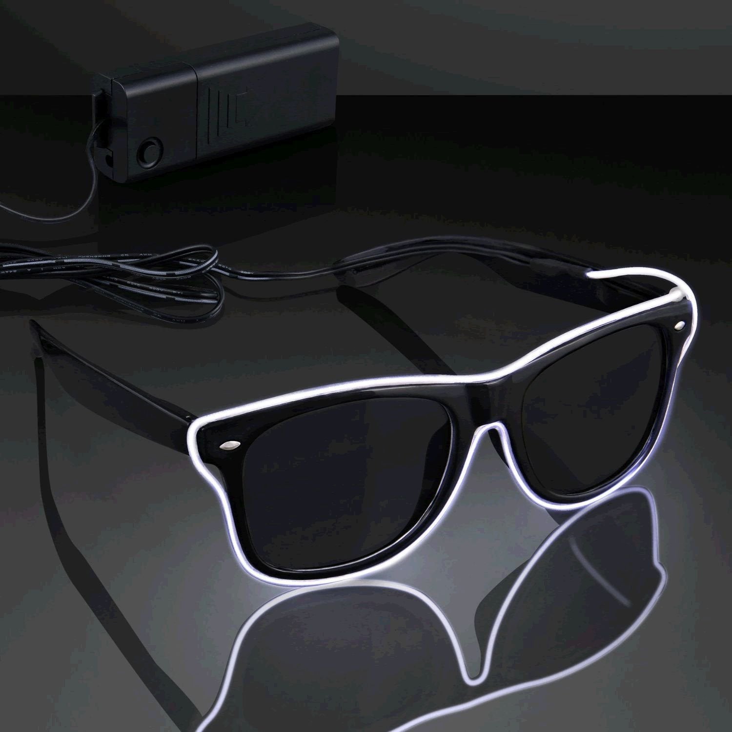 blinkee Electro Luminescent Banray Sunglasses White
