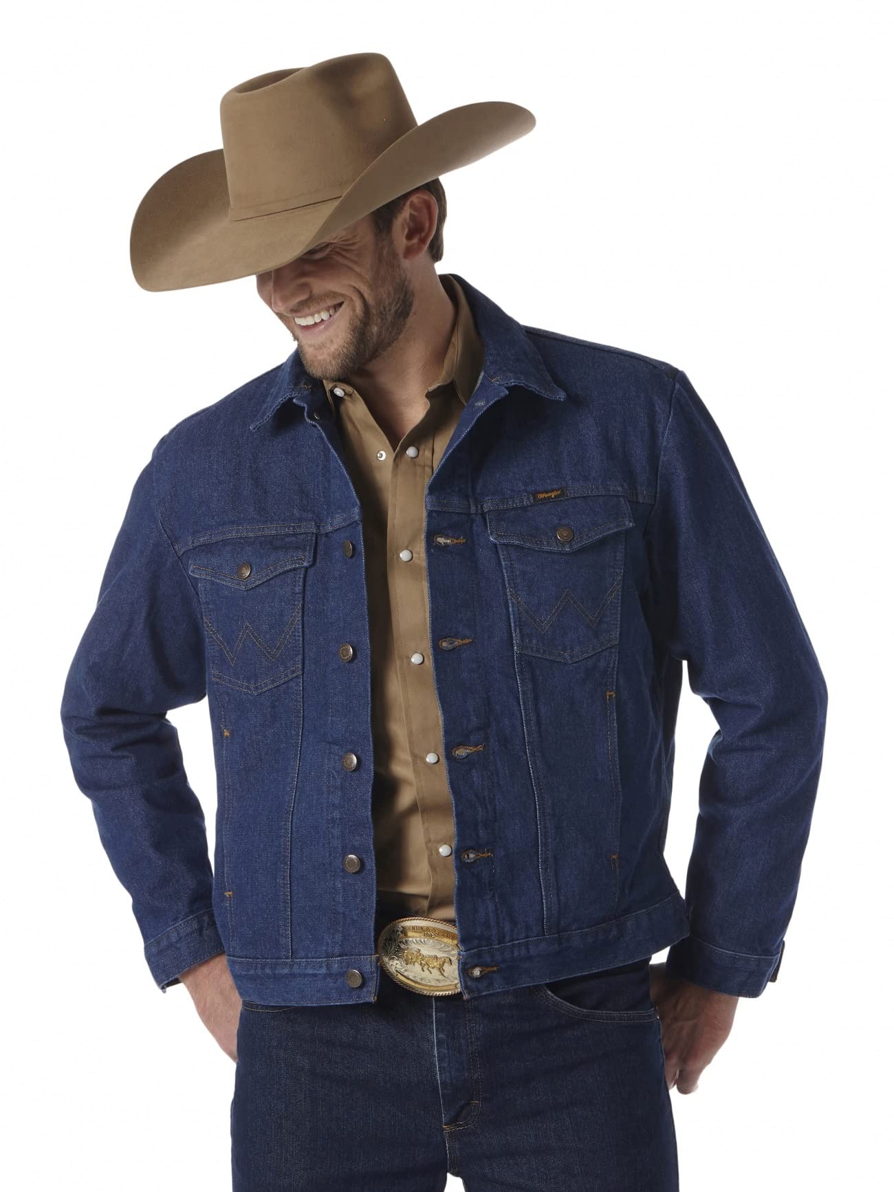 Wrangler Men's Cowboy Cut Western Unlined Denim Jacket, X-Large Tall