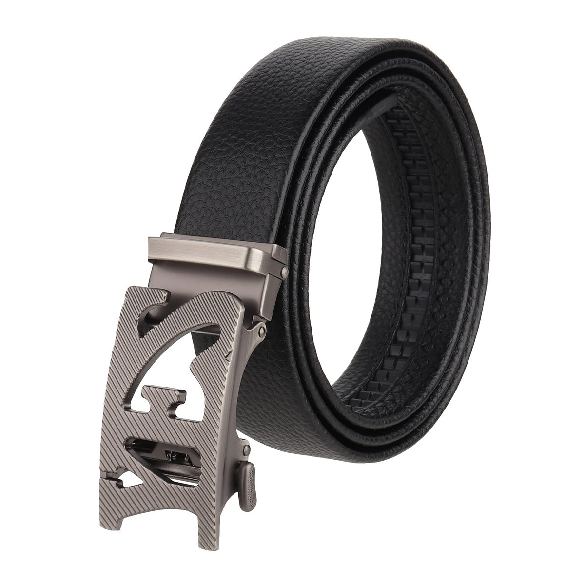 Zacharias MenS Faux Leather Belt With Autolock Buckle S109 (Black, 3Xl) (Pack Of 1) 3