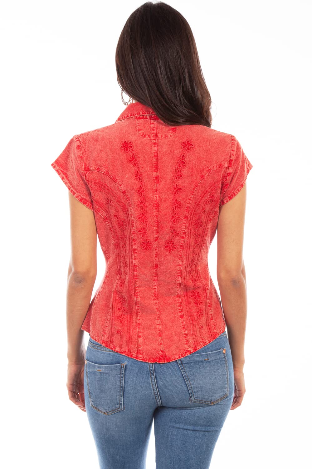 CAPSLEEVE PERUVIAN COTTON BLOUSE