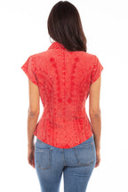 CAPSLEEVE PERUVIAN COTTON BLOUSE