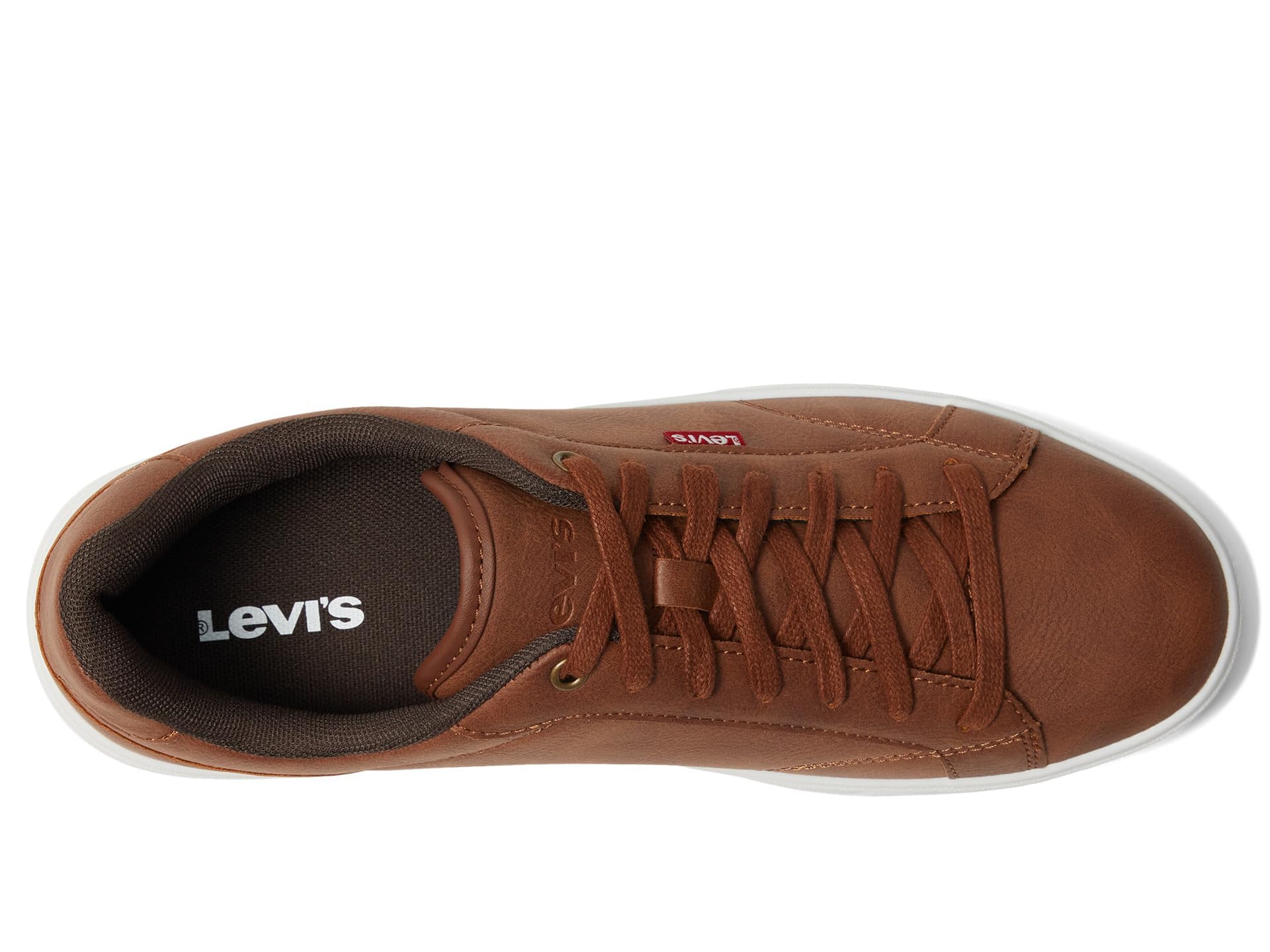 Levi's Men's Carter NB Sneaker, Tan/Dark Brown, 11