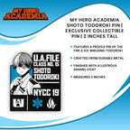 My Hero Academia Shoto Todoroki Pin | Exclusive My Hero Academia Collectible Profile Pin | Measures 2 Inches