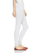 Soch White Cotton Solid Chudi