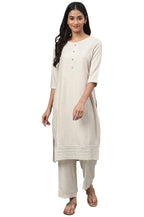 Aurelia Women Beige Solid Kurta With Straight Palazzo_22Auas13388-702555_S