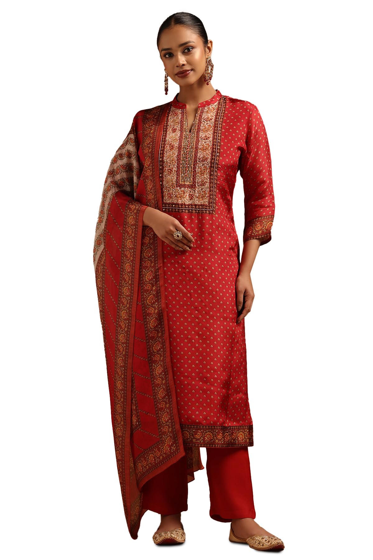 Soch Women Muslin Floral Salwar Suit Set