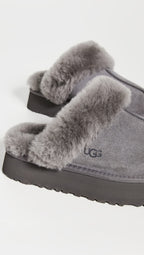 UGG Women's Disquette Slipper, Charcoal, 9