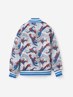 The Souled Store Official Spider-Man: Web-Slinger Boys Long Sleeve Hooded Neck Polyester Graphic Printed Reversible Puffer Jacke