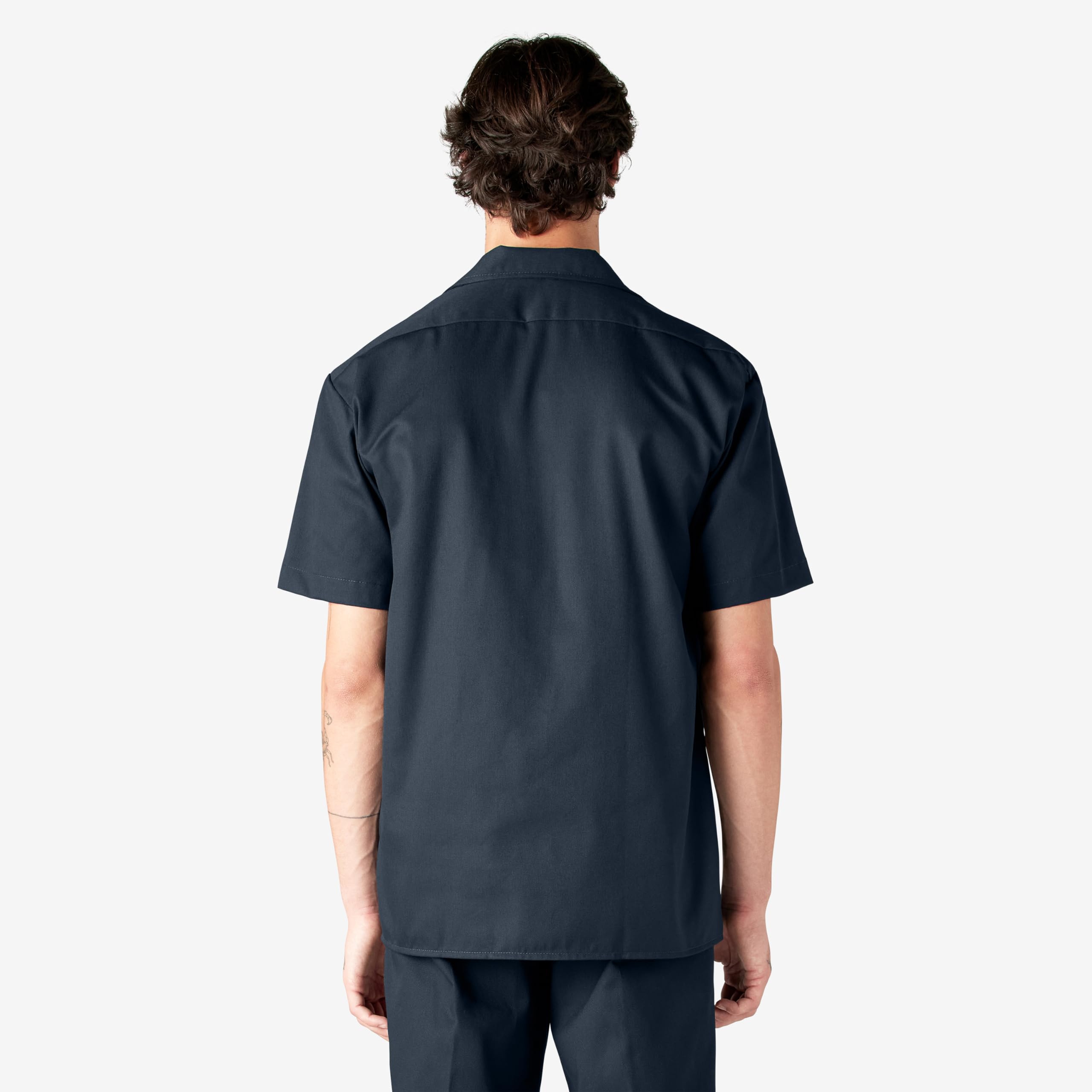 Unisex Short-Sleeve Work Shirt - BLAcK - S(D0102H7MFQX)