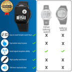 FIVE SENSES - English Atomic Talking Watch, Easy to use for Seniors Blind Men Women, Loud Talking Watch with Sound for Vision Im