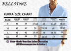 Bellstone MenS Solid Regular Fit Dress Shirt (Kurta800_Triple-P_Purple-L Yellow-Aqua