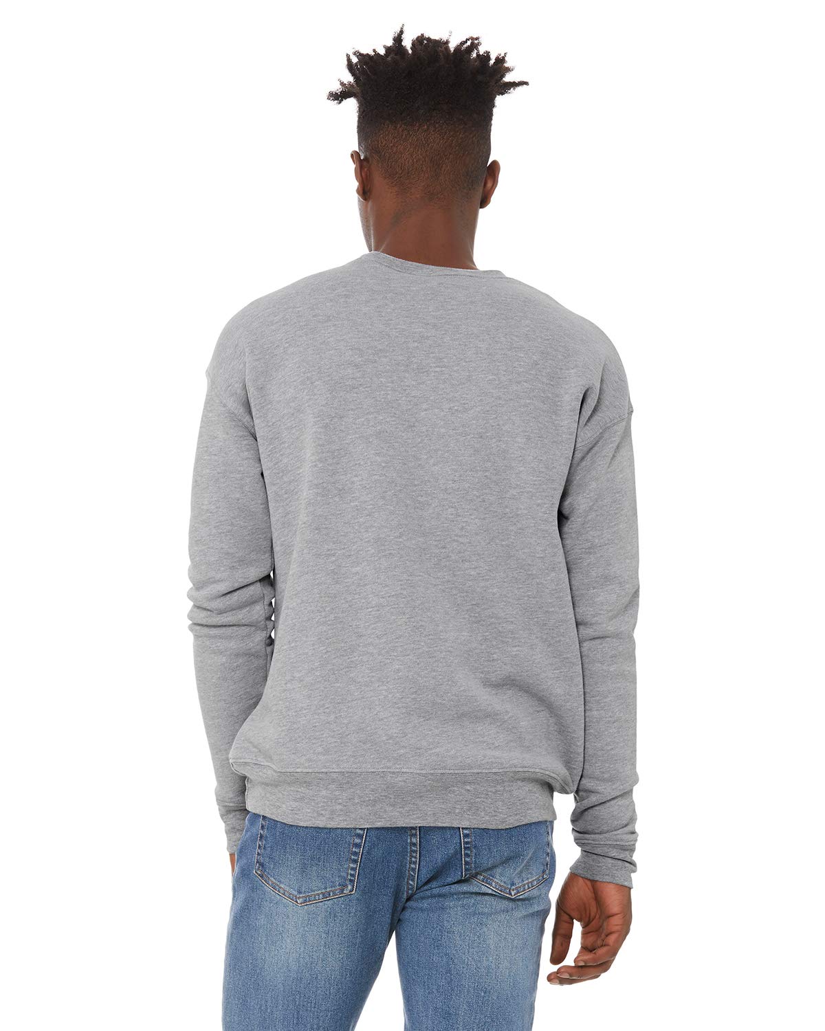 Unisex Drop Shoulder Fleece - WHITE - XS(D0102H7W9K6)