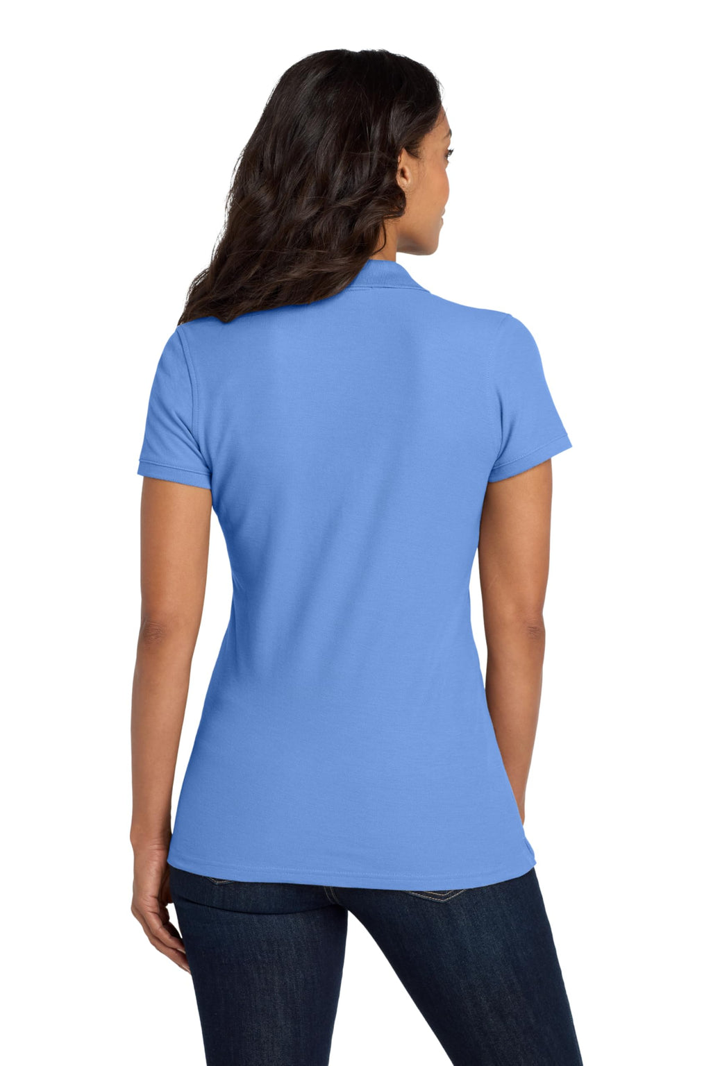 Port Authority Ladies core classic Pique Polo L100 carolina Blue L