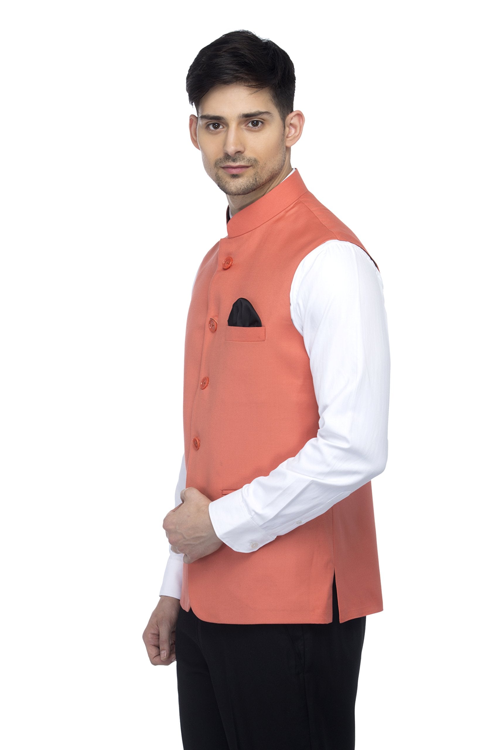 Favoroski Men'S Slim Fit Nehru Jacket Ethnic Bandhgala Waistcoat (New_Favjc161132)