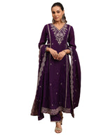Libas Embroidered Silk Blend A-Line Kurta For Women (95071As)