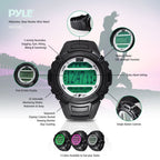 Pyle Digital Multifunction Sports Wrist Watch - Smart Fit Classic Men Women Sport Running Training Fitness Gear Tracker w/ Sleep