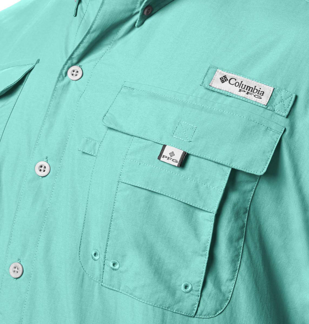 columbia Mens Bahama II UPF 30 Short Sleeve PFg Fishing Shirt, gulf Stream, 3X