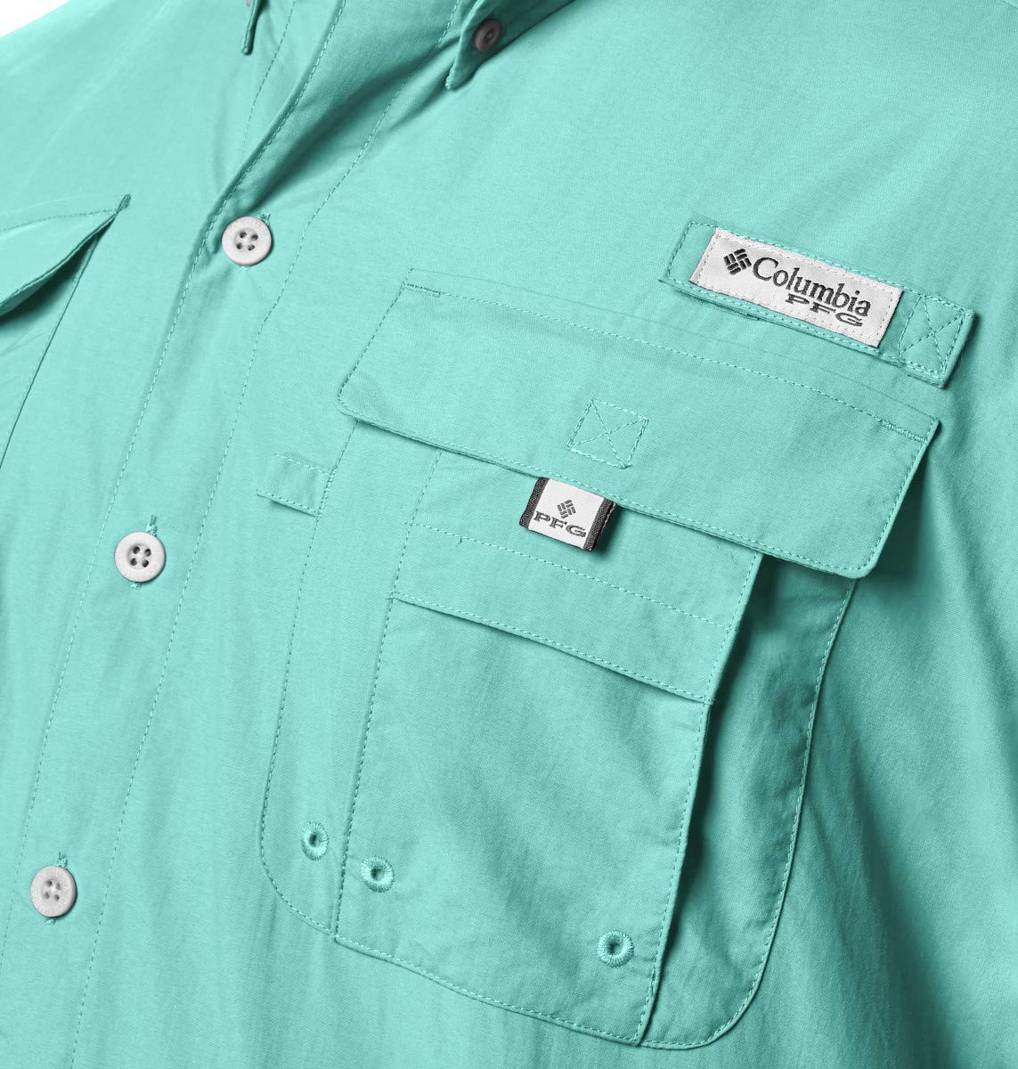 columbia Mens Bahama II UPF 30 Short Sleeve PFg Fishing Shirt, gulf Stream, 3X