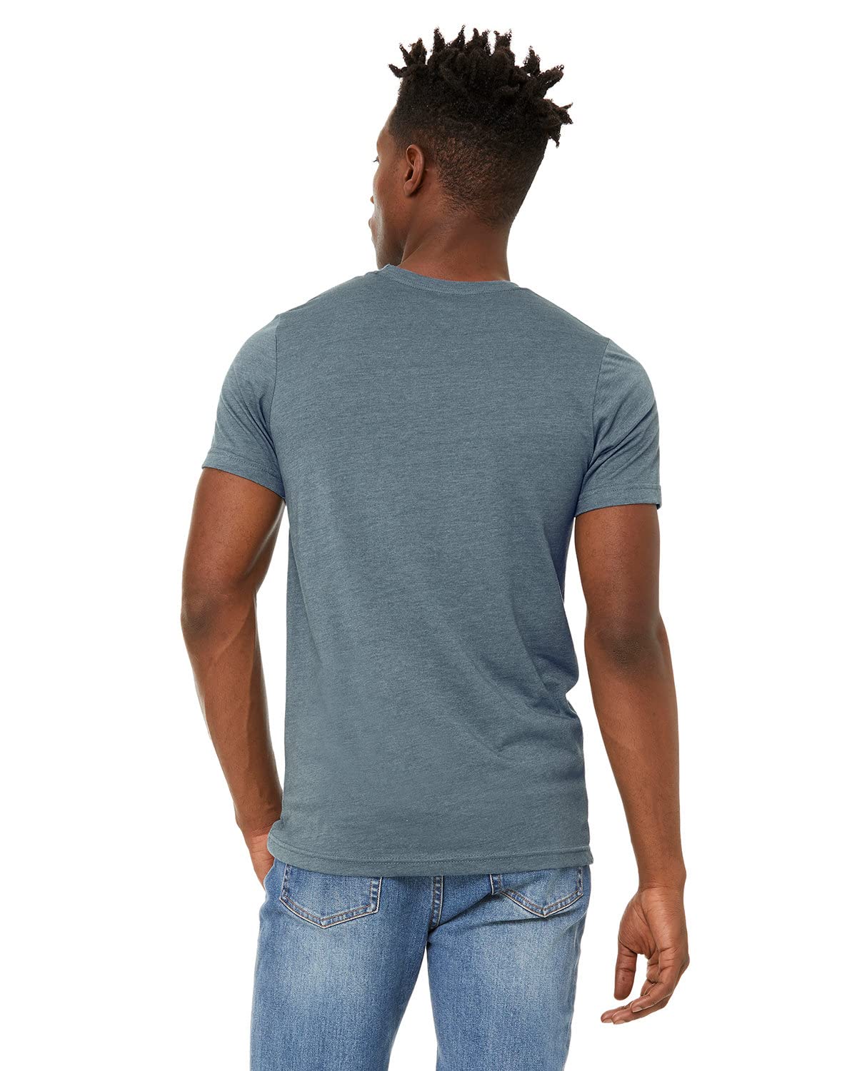 Unisex Sueded T-Shirt - HEATHER RED - XS(D0102H7KEN6)