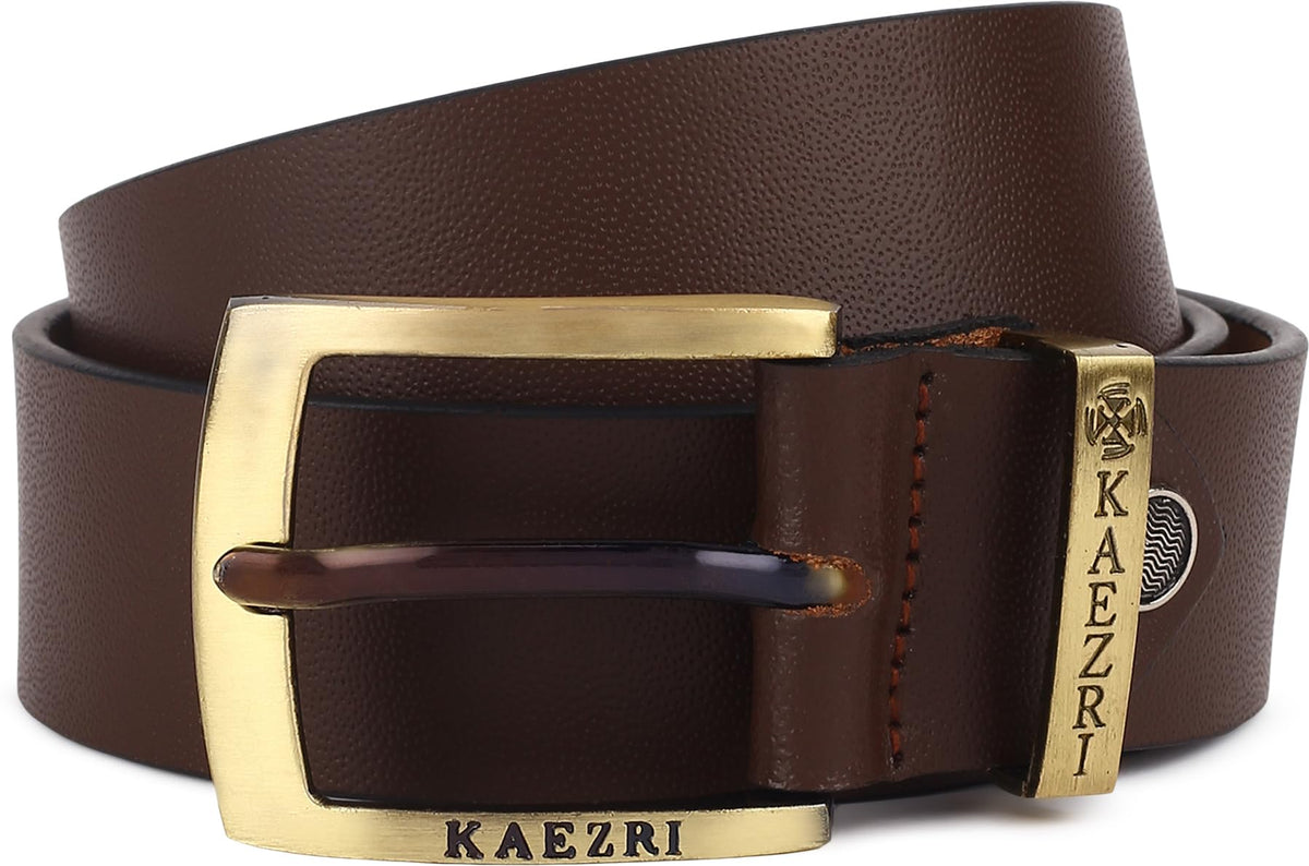 Men Evening, Casual, Formal, Party Brown Genuine Leather Belt ()_1010 32