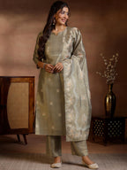 Libas WomenS Pure Silk Kurta Set (487280R